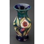 A Moorcroft Albany pattern baluster vase, designed by Shirley Hayes, circa 2009, 19.5cm high.