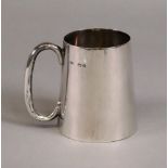 An Edwardian silver christening mug, Henry Bourne, Birmingham 1903,