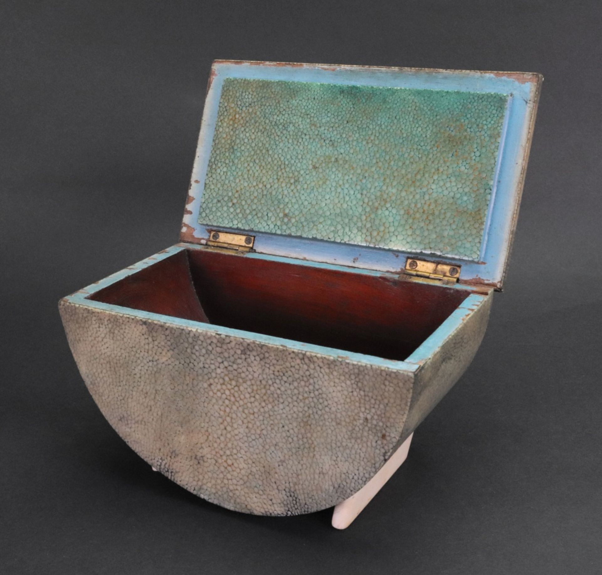 An Art Deco shagreen veneered box, - Image 2 of 5