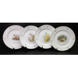 A set of four Bavarian plates, 20th century,