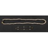 A single strand cultured pearl necklace