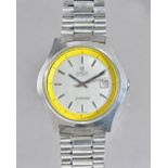 An Omega Seamaster Automatic steel gentleman's bracelet wristwatch,