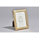 A 9ct gold mounted, rectangular plain photograph frame, detailed within Golden Jubilee Collection,