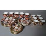 A group of Royal Crown Derby Imari pattern tea and coffee wares, (qty).