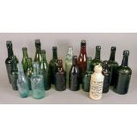 A collection of sixteen vintage glass wi