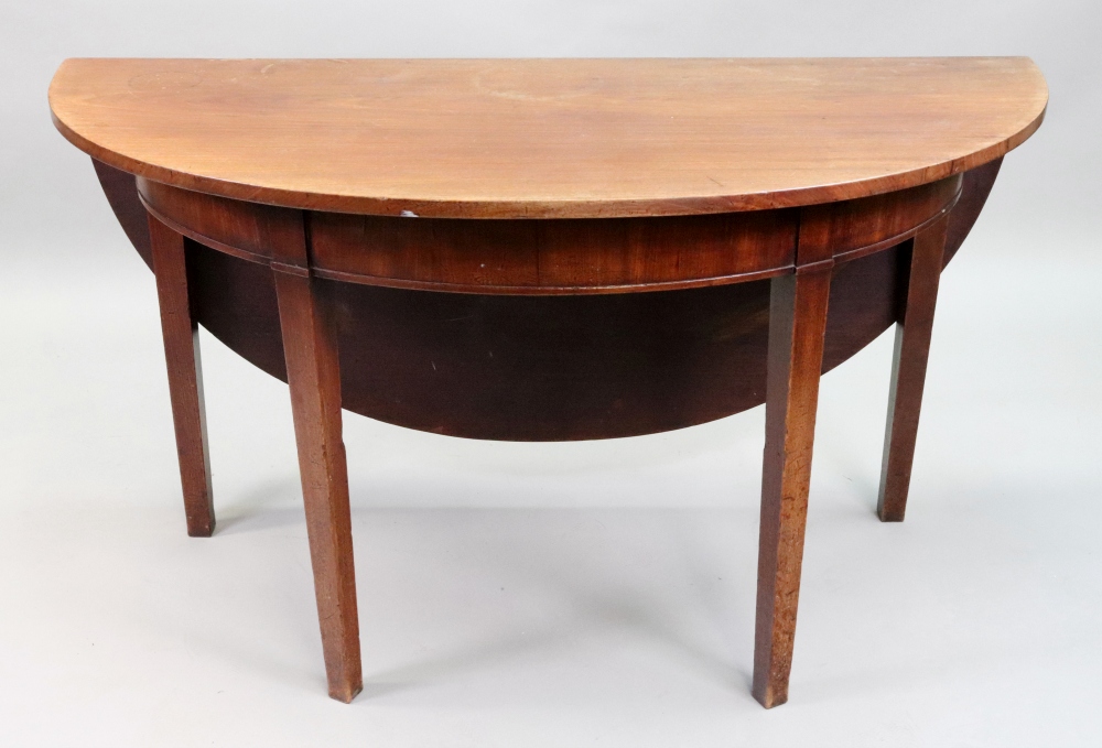 A George III mahogany dining table, with - Image 2 of 2