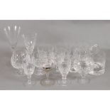 A set of six Bohemian cut glass brandy b