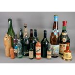 A collection of twelve vintage glass win