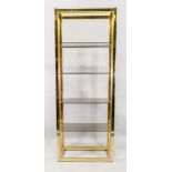 A tall gilt metal frame set of display s