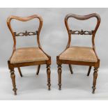 A pair of William IV rosewood dining cha