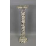 An onyx marble pedestal, second half 20t