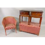 A pair of Stag Minstrel mahogany bedside