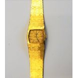 A lady's International Watch Company gold bracelet wristwatch,