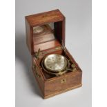 An interesting American walnut cased two-day marine chronometer By T. S. & J. D.