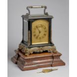A Fine and Rare Victorian parcel-gilt bronze four-glass quarter striking giant carriage clock