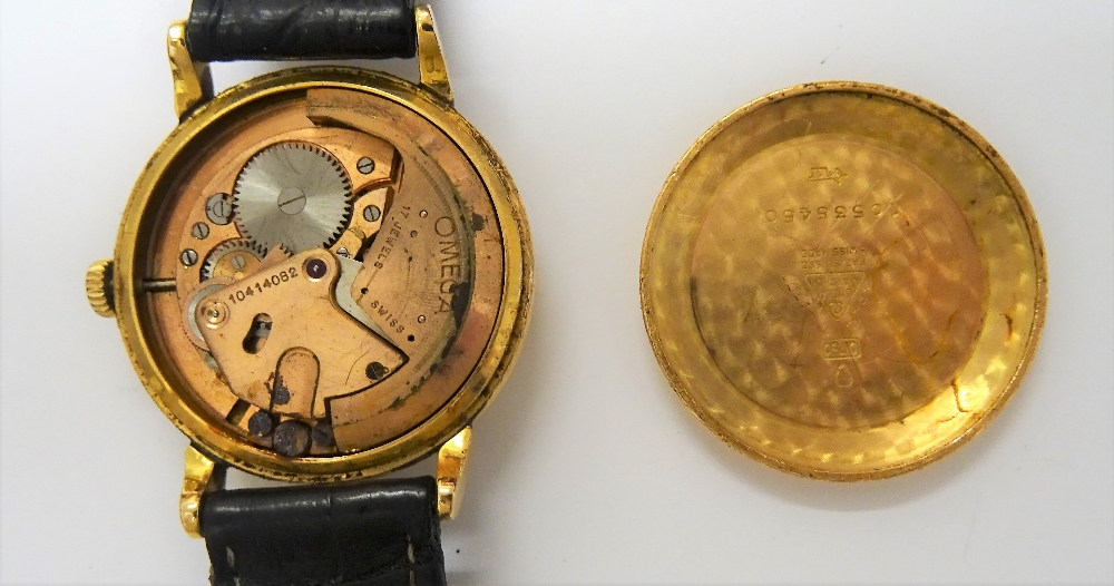 An Omega Automatic gold cased gentleman's wristwatch, with a signed jewelled movement, - Image 2 of 9