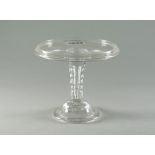 A glass patch stand, 18th century,