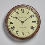A William IV mahogany dial timepiece Dated 1835 With cast glazed bezel,