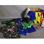 A quantity of 1980s/ 90s Premiership (1st division) and International football shirts,