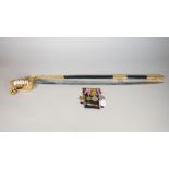 An officer's ceremonial sword, by Gieve Matthews and Seagrove Ltd, London & Portsmouth,