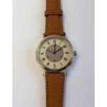 A Holland & Holland, London steel cased gentleman's automatic wristwatch,