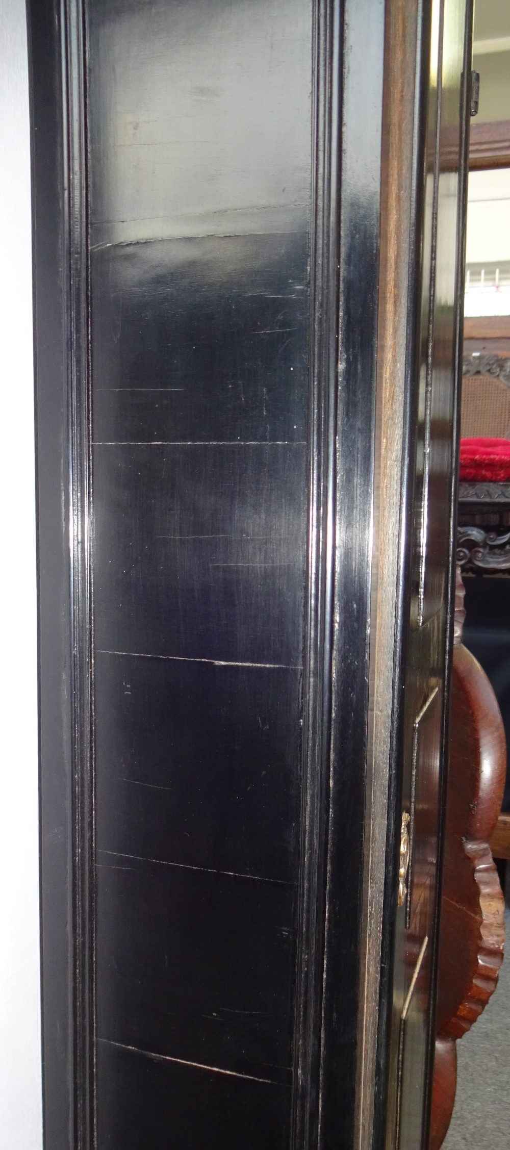 An ebony-veneered architectural-style longcase In the Fromanteel style With 8 3/4in. - Image 8 of 17