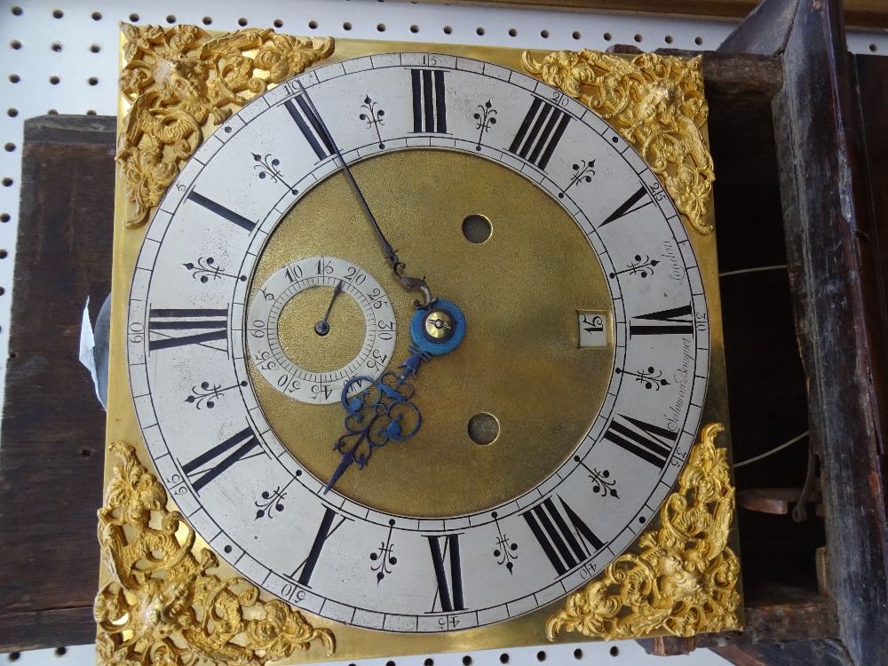 A walnut and marquetry longcase clock By Solomon Bouquet, London, - Image 17 of 27