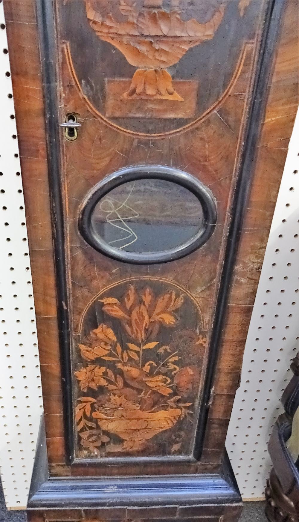 A walnut and marquetry longcase clock By Solomon Bouquet, London, - Image 8 of 27