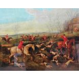 Circle of Edward Benjamin Herberte, Hunting scenes, a set of four, oil on panel,