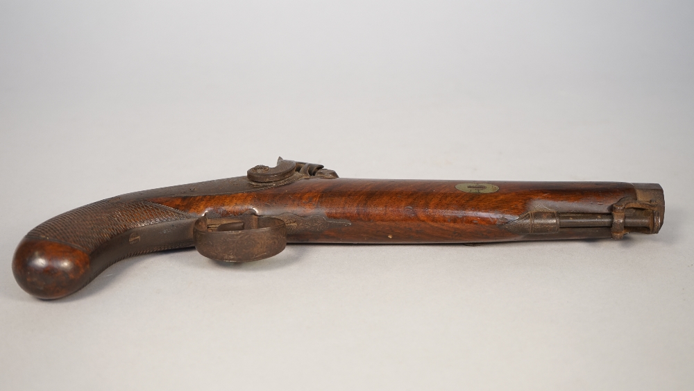 Durs Egg (1748-1831), a pair of percussion pistols, each with octagonal steel barrel engraved 'D. - Image 2 of 4
