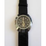 A Rado Diastar ceramic fronted imitating haematite gentleman's wristwatch,