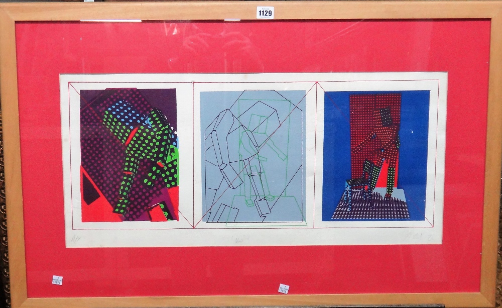 British School (20th century), 'Void', colour screenprint, indistinctly signed, - Image 2 of 4