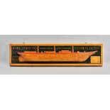 A Harland & Co ship builders wooden wall plaque,