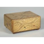 A Japanese gold lacquer tebako ( small box), Edo period, 19th century, of rectangular form,