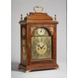 A giltmetal-mounted fruitwood bracket clock The movement by Joseph Windmills,