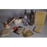 Collectables including; vintage advent calendars, mother-of-pearl card cases,