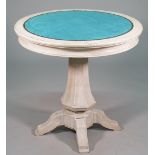 A Victorian later bleached oak centre table,