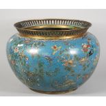 A large Chinese cloisonné jardiniere, early 19th century,