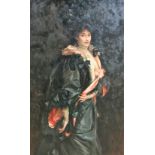 Chinese School (20th/21st century), Portrait of a lady in Edwardian dress, oil on canvas,