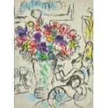 Marc Chagall (1887-1985), Les Anemones, colour lithograph, 31cm x 22.5cm.