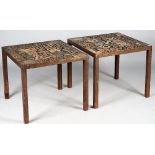 A pair of modern side tables,