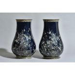 A pair of Japanese cloisonné vases, 20th century,