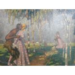 Ernst Schwartz (1883-1932), 'Verführung', possibly a scene from A Midsummer Night's Dream,