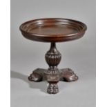 An 18th century style mahogany tazza,