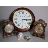 Collectables,including; a 20th century Chinese decorated small mantel clock,