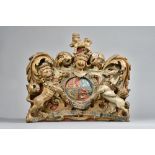 A polychrome painted Royal Warrant, 19th century,