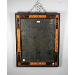 A 19th century Anglo Indian rectangular mirror,