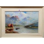Francis E. Jamieson (1895-1950), Loch landscape, oil on canvas, signed, 39cm x 59cm.