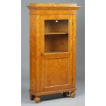 A 19th century Swedish parcel gilt birch side cabinet,