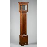 A walnut, crossbanded and boxwood-outlined longcase Circa 1900 With 9in.